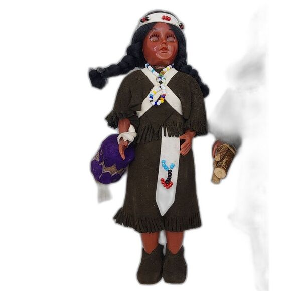 Vintage Native American Women Dolls Set of 3 - Picture 6 of 6